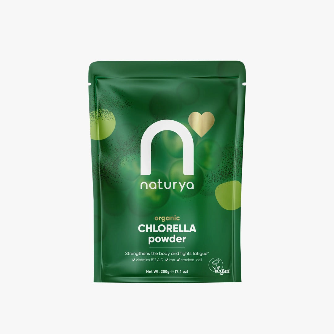 Naturya Chlorella Powder - Organic Superfood for Immune & Energy Boost